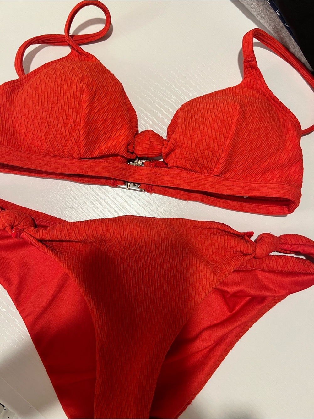 Sézane Red Two-Piece Bikini Set